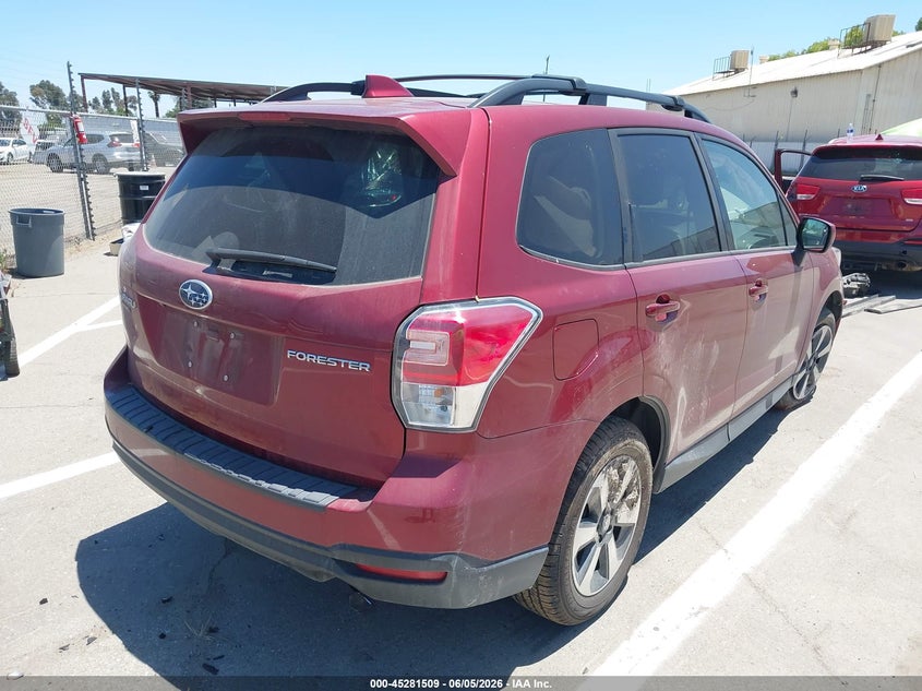 2018 Subaru Forester VIN JF2SJAGC5JH589501 IAAI salvage auction — SIDE, Salvage Title, sold $1,700 on 2026-07-21 (photo 4)