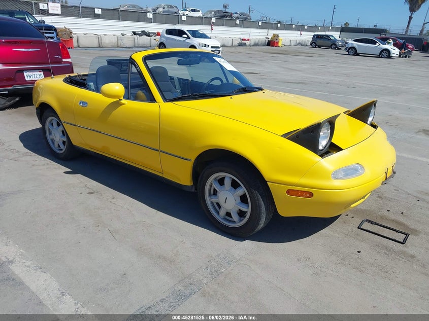 1992 Mazda Mx-5 miata VIN JM1NA3513N1313938 IAAI salvage auction — LEFT REAR, Salvage (California), sold $1,850 on 2026-07-15 (photo 1)