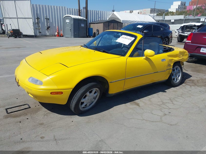 1992 Mazda Mx-5 miata VIN JM1NA3513N1313938 IAAI salvage auction — LEFT REAR, Salvage (California), sold $1,850 on 2026-07-15 (photo 2)