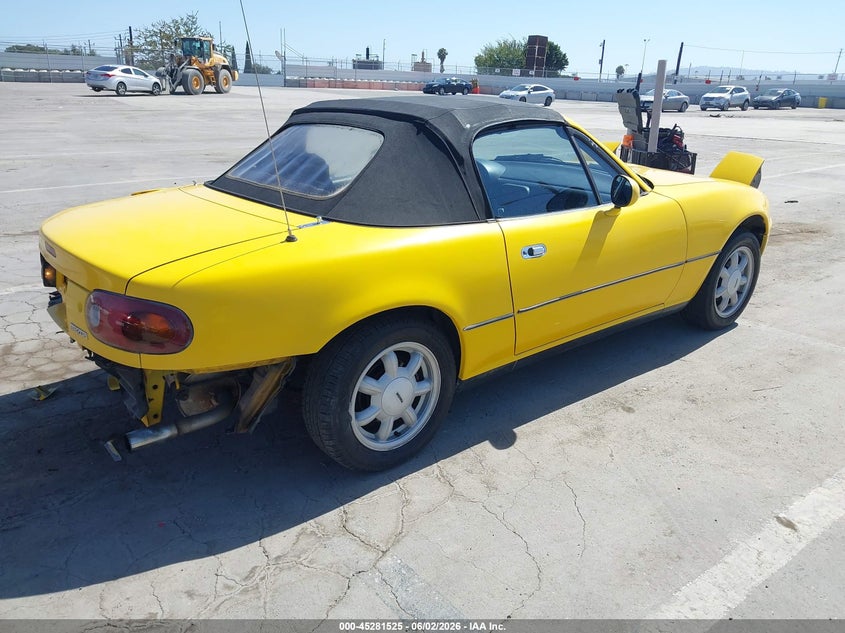 1992 Mazda Mx-5 miata VIN JM1NA3513N1313938 IAAI salvage auction — LEFT REAR, Salvage (California), sold $1,850 on 2026-07-15 (photo 4)