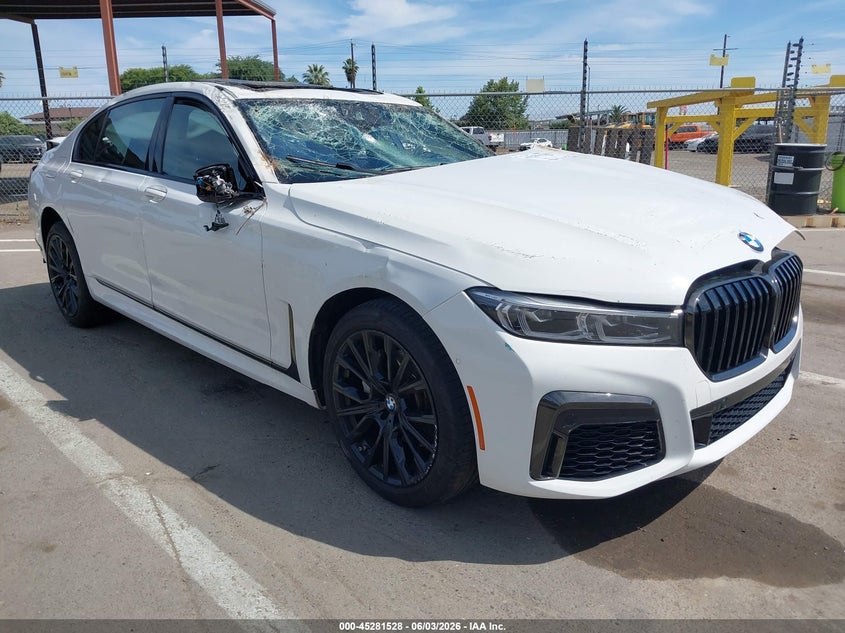 2022 BMW 7er VIN WBA7T2C06NCJ08509 IAAI salvage auction — ROLLOVER, Salvage Title, sold $9,600 on 2026-07-28 (photo 1)
