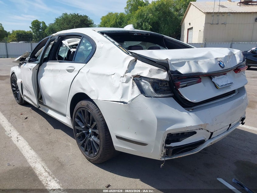 2022 BMW 7er VIN WBA7T2C06NCJ08509 IAAI salvage auction — ROLLOVER, Salvage Title, sold $9,600 on 2026-07-28 (photo 3)