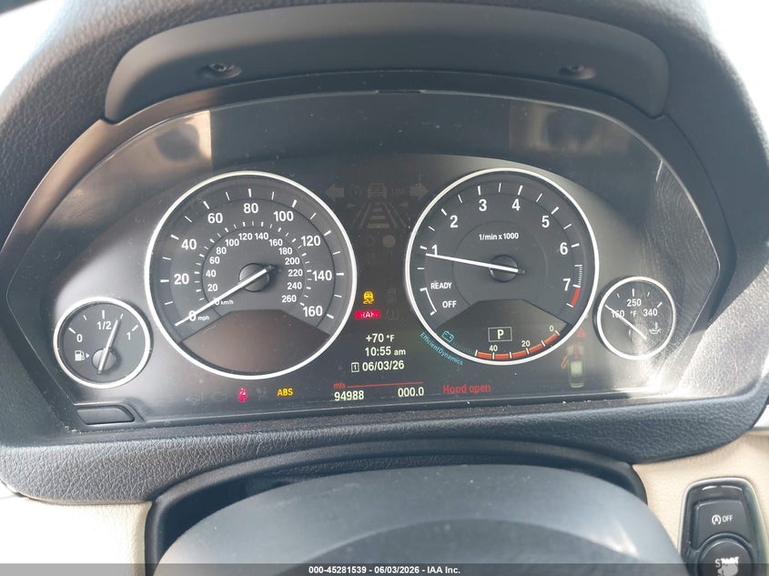 2013 BMW 3er VIN WBA3B3C56DF540498 IAAI salvage auction — FRONT END, Salvage (California), sold $875 on 2026-07-29 (photo 7)