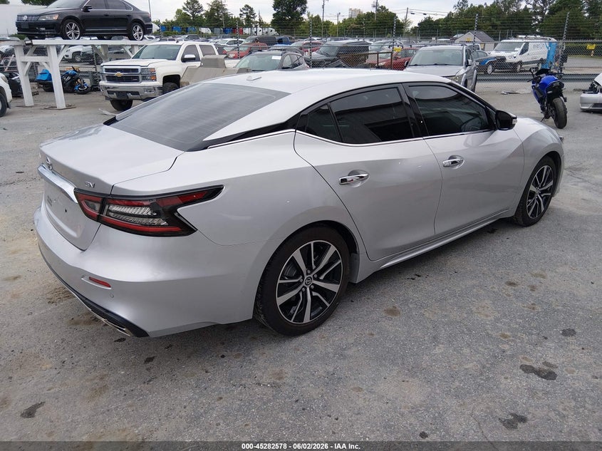 2021 Nissan Maxima VIN 1N4AA6CV3MC513555 IAAI salvage auction — NORMAL WEAR, Sf97 (North Carolina), sold $14,700 on 2026-08-13 (photo 4)