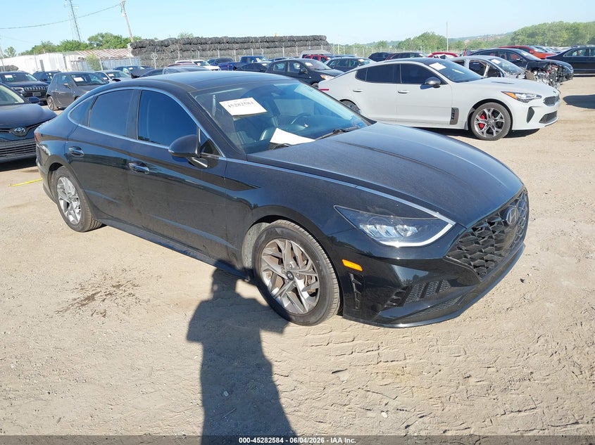 2020 Hyundai Sonata VIN 5NPEF4JAXLH018936 IAAI salvage auction — LEFT SIDE, Salvage Title, sold $4,700 on 2026-07-10 (photo 1)