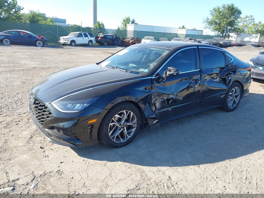 2020 Hyundai Sonata VIN 5NPEF4JAXLH018936 IAAI salvage auction — LEFT SIDE, Salvage Title, sold $4,700 on 2026-07-10 (photo 2)