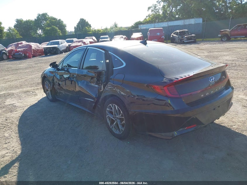 2020 Hyundai Sonata VIN 5NPEF4JAXLH018936 IAAI salvage auction — LEFT SIDE, Salvage Title, sold $4,700 on 2026-07-10 (photo 3)