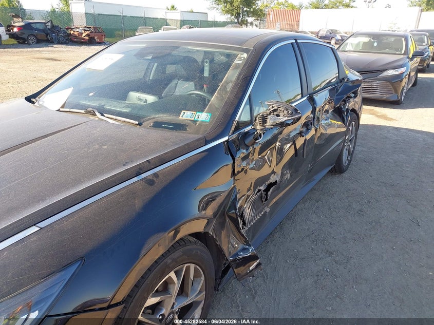 2020 Hyundai Sonata VIN 5NPEF4JAXLH018936 IAAI salvage auction — LEFT SIDE, Salvage Title, sold $4,700 on 2026-07-10 (photo 6)