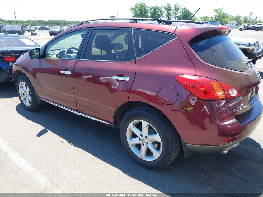 2009 Nissan Murano VIN JN8AZ18W29W128263 IAAI salvage auction — FRONT END, Salvage (New Jersey), sold $425 on 2026-07-13 (photo 3)