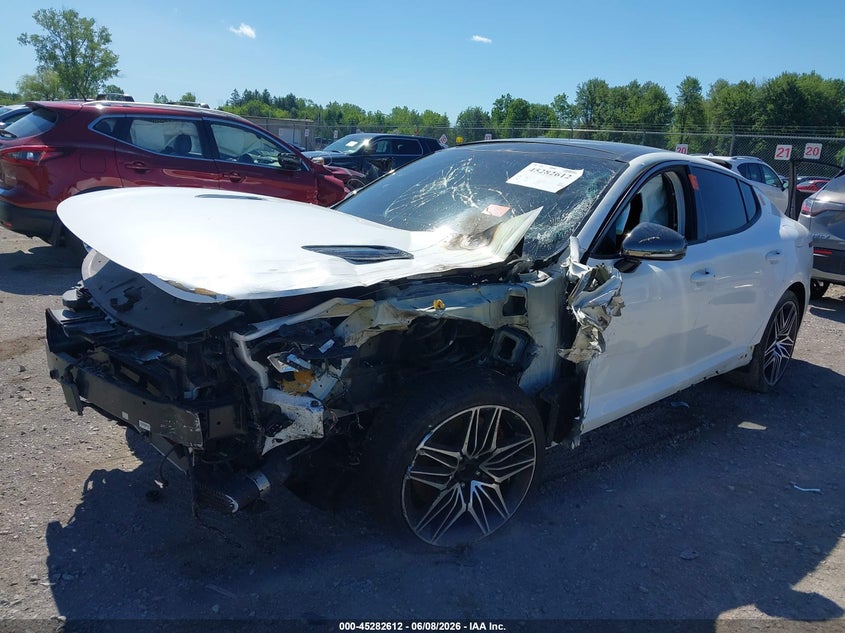 2022 Kia Stinger VIN KNAE45LC7N6108257 IAAI salvage auction — BIO HAZARD, Salvage Title, sold $1,850 on 2026-07-16 (photo 2)