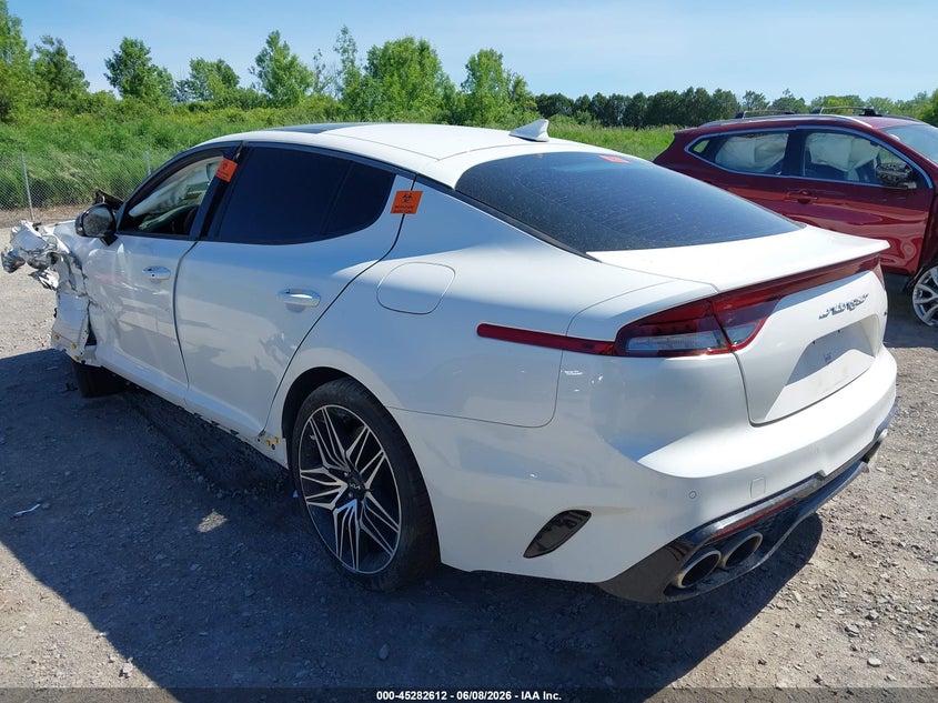 2022 Kia Stinger VIN KNAE45LC7N6108257 IAAI salvage auction — BIO HAZARD, Salvage Title, sold $1,850 on 2026-07-16 (photo 3)