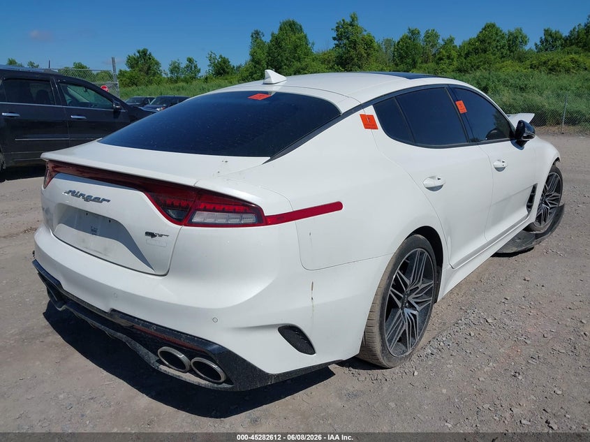2022 Kia Stinger VIN KNAE45LC7N6108257 IAAI salvage auction — BIO HAZARD, Salvage Title, sold $1,850 on 2026-07-16 (photo 4)