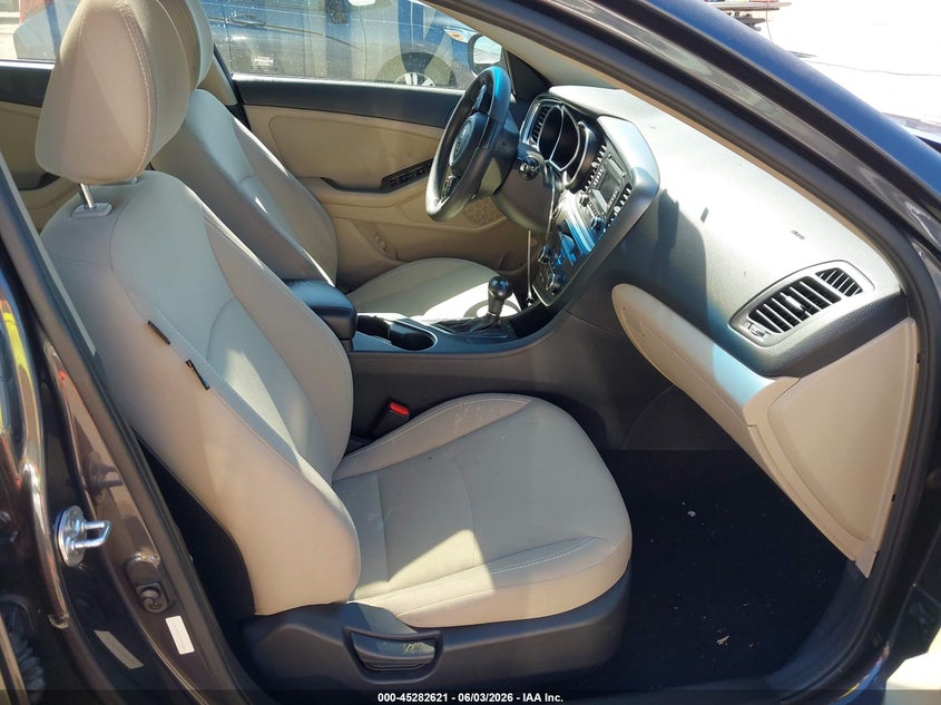 2015 Kia Optima VIN 5XXGM4A76FG500600 IAAI salvage auction — FRONT END, Salvage Title, sold $750 on 2026-07-08 (photo 5)