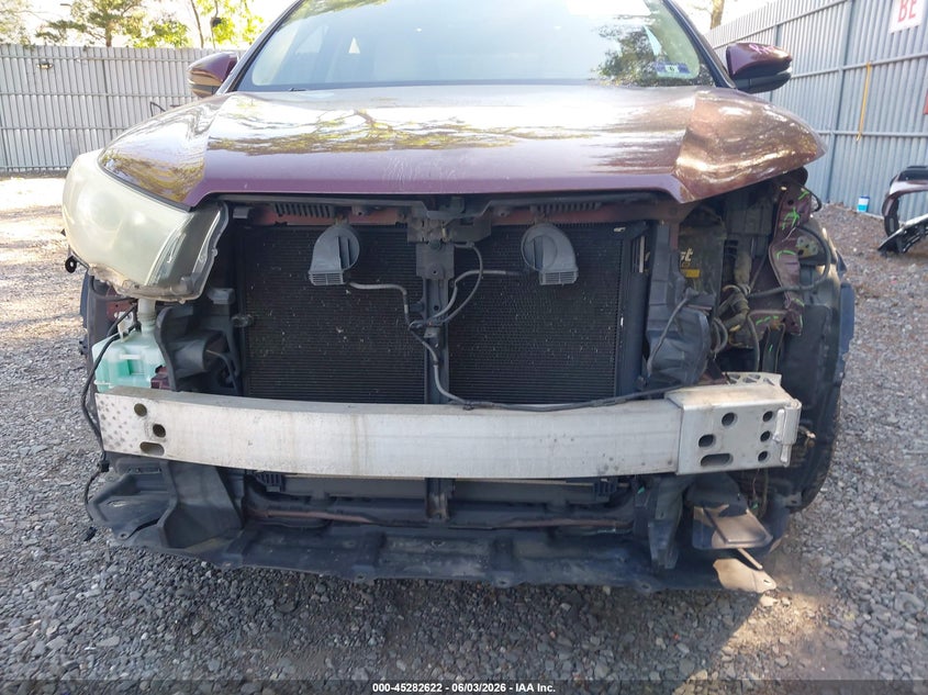 2015 Toyota Highlander VIN 5TDJKRFH9FS134401 IAAI salvage auction — FRONT END, Salvage (New Jersey), sold $6,700 on 2026-07-29 (photo 6)