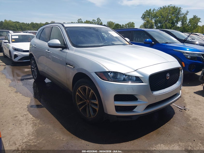 2019 Jaguar F-pace VIN SADCJ2FX4KA396221 IAAI salvage auction — HAIL, Salvage Title, sold $7,625 on 2026-07-14 (photo 1)