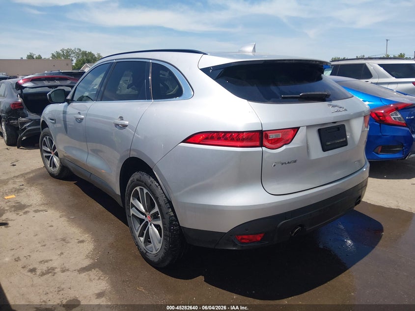 2019 Jaguar F-pace VIN SADCJ2FX4KA396221 IAAI salvage auction — HAIL, Salvage Title, sold $7,625 on 2026-07-14 (photo 3)