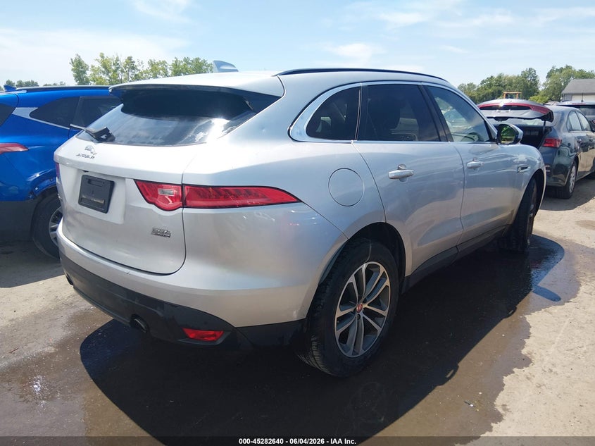 2019 Jaguar F-pace VIN SADCJ2FX4KA396221 IAAI salvage auction — HAIL, Salvage Title, sold $7,625 on 2026-07-14 (photo 4)