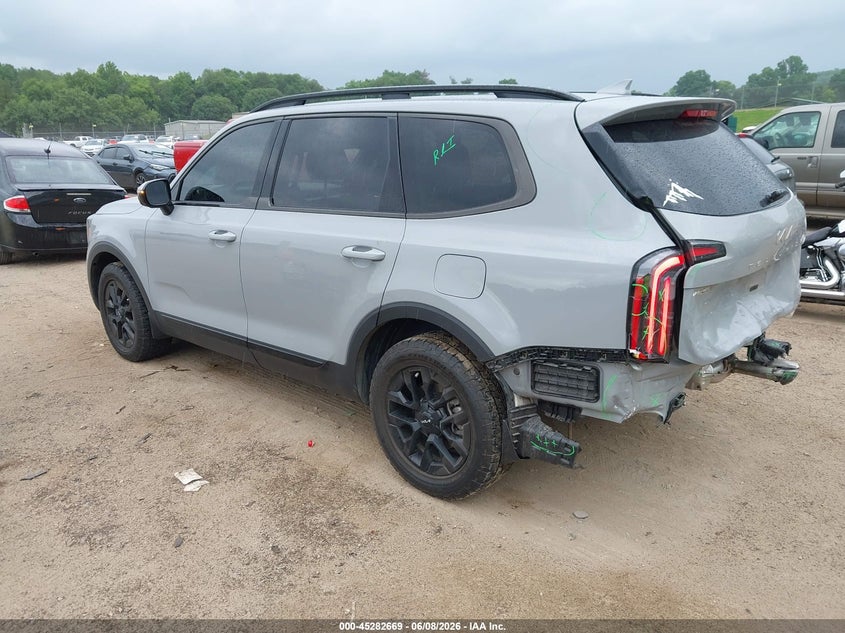 2024 Kia Telluride VIN 5XYP5DGC8RG467634 IAAI salvage auction — REAR END, Salvage Title, sold $12,600 on 2026-07-08 (photo 3)