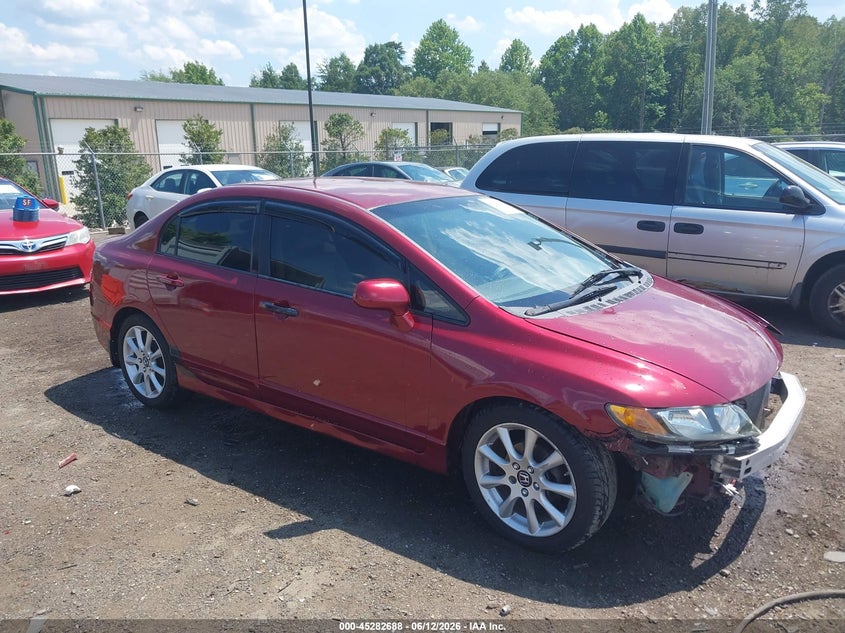 2008 Honda Civic VIN 2HGFA16568H528876 IAAI salvage auction — FRONT END, Clear (Virginia), sold $1,000 on 2026-07-19 (photo 1)