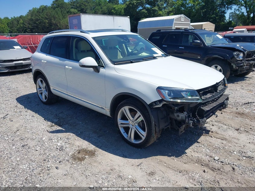 2017 Volkswagen Touareg VIN WVGGF7BP3HD006259 IAAI salvage auction — FRONT END, Salvage (Georgia), sold $3,325 on 2026-07-31 (photo 1)
