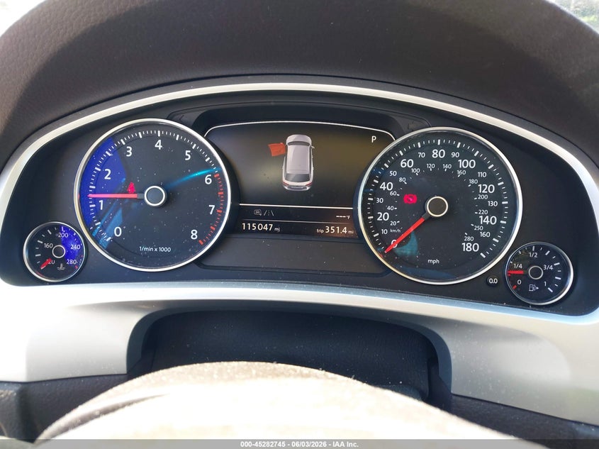 2017 Volkswagen Touareg VIN WVGGF7BP3HD006259 IAAI salvage auction — FRONT END, Salvage (Georgia), sold $3,325 on 2026-07-31 (photo 7)