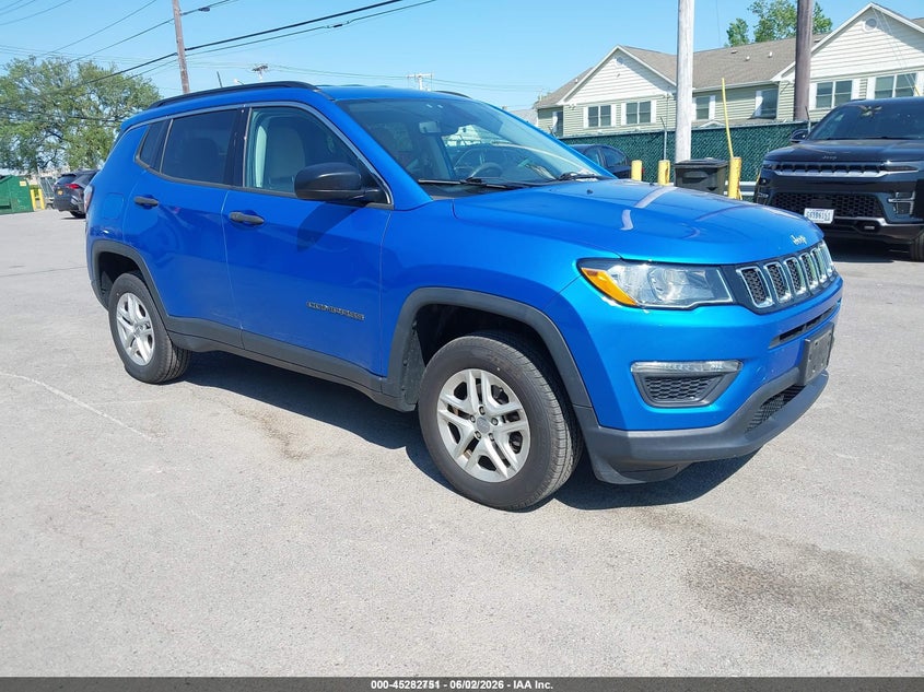 2019 Jeep Compass VIN 3C4NJDAB3KT620003 IAAI salvage auction — NORMAL WEAR, Sf97 (New York), sold $10,550 on 2026-07-31 (photo 1)