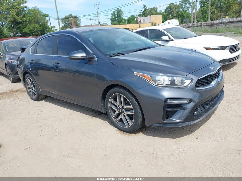 2019 Kia Forte VIN 3KPF54AD7KE056273 IAAI salvage auction — REAR END, Salvage Title, sold $2,700 on 2026-07-09 (photo 1)