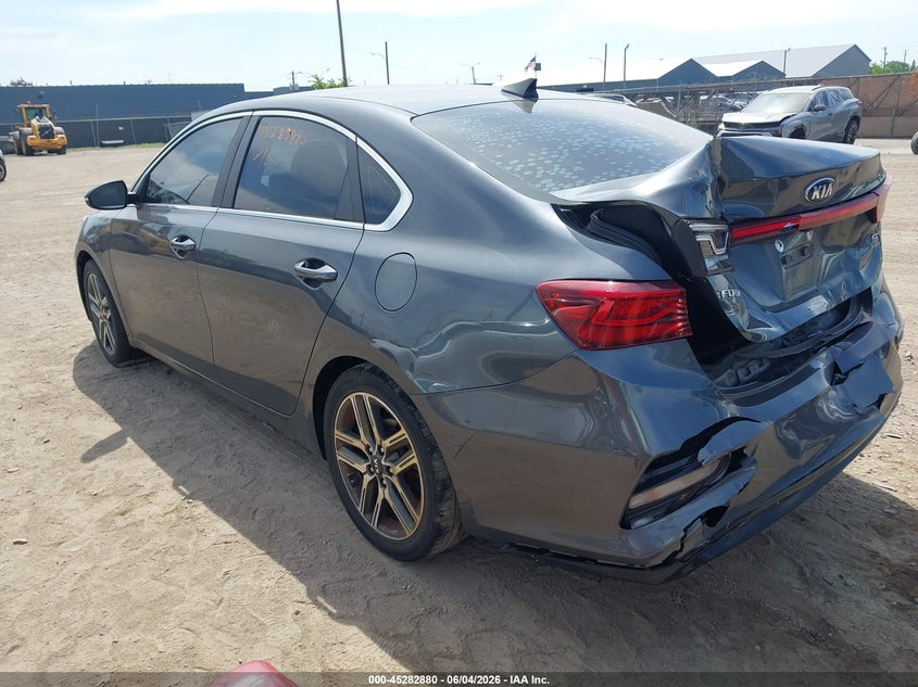 2019 Kia Forte VIN 3KPF54AD7KE056273 IAAI salvage auction — REAR END, Salvage Title, sold $2,700 on 2026-07-09 (photo 3)