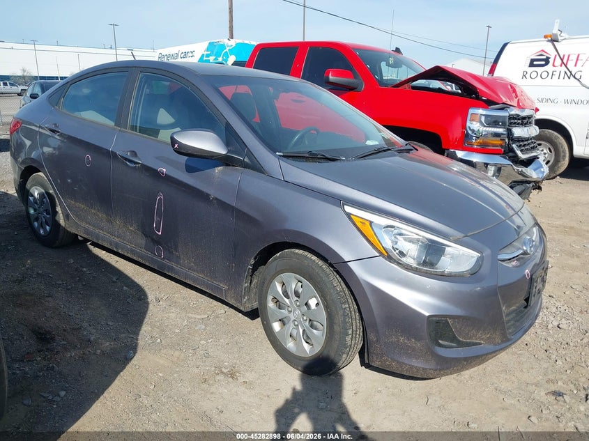 2016 Hyundai Accent VIN KMHCT4AE7GU150479 IAAI salvage auction — LEFT FRONT, Salvage Title, sold $725 on 2026-08-02 (photo 1)