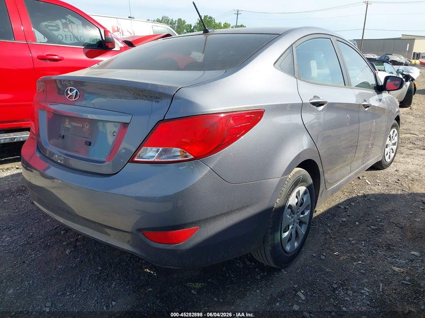 2016 Hyundai Accent VIN KMHCT4AE7GU150479 IAAI salvage auction — LEFT FRONT, Salvage Title, sold $725 on 2026-08-02 (photo 4)