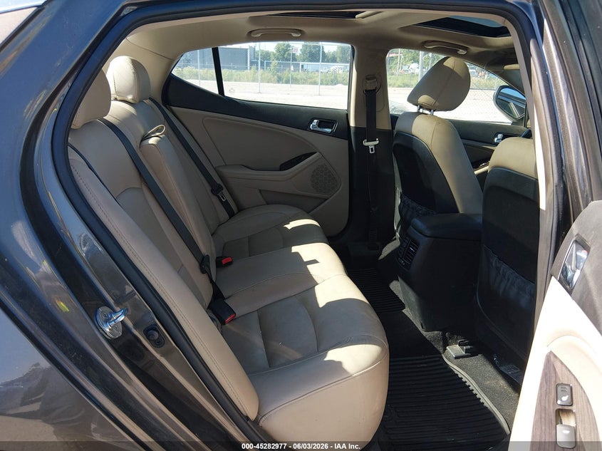 2014 Kia Optima VIN 5XXGN4A72EG341506 IAAI salvage auction — LEFT FRONT, Salvage Title, sold $575 on 2026-07-21 (photo 8)