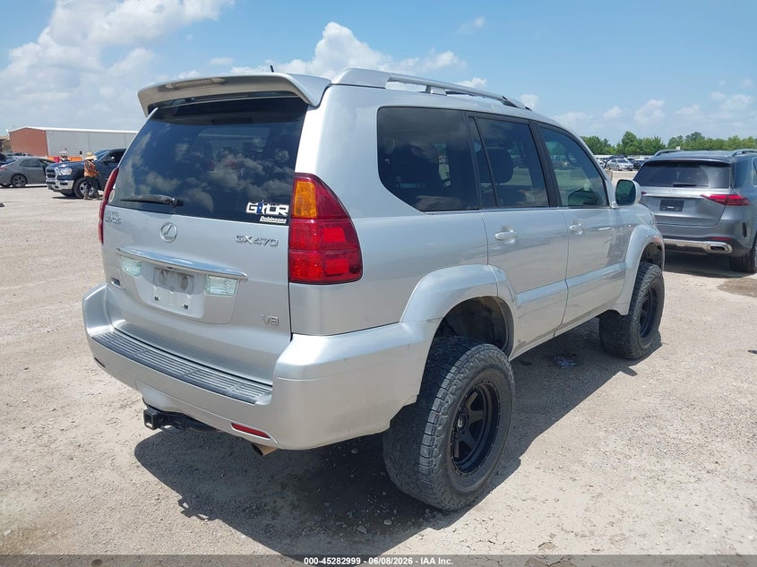 2007 Lexus Gx 470 VIN JTJBT20X770145133 IAAI salvage auction — HAIL, Original (Texas), sold $5,650 on 2026-07-29 (photo 4)