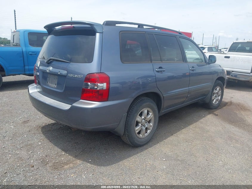 2007 Toyota Highlander VIN JTEGP21A570138779 IAAI salvage auction — NORMAL WEAR, Clear (Arkansas), sold $675 on 2026-07-15 (photo 4)