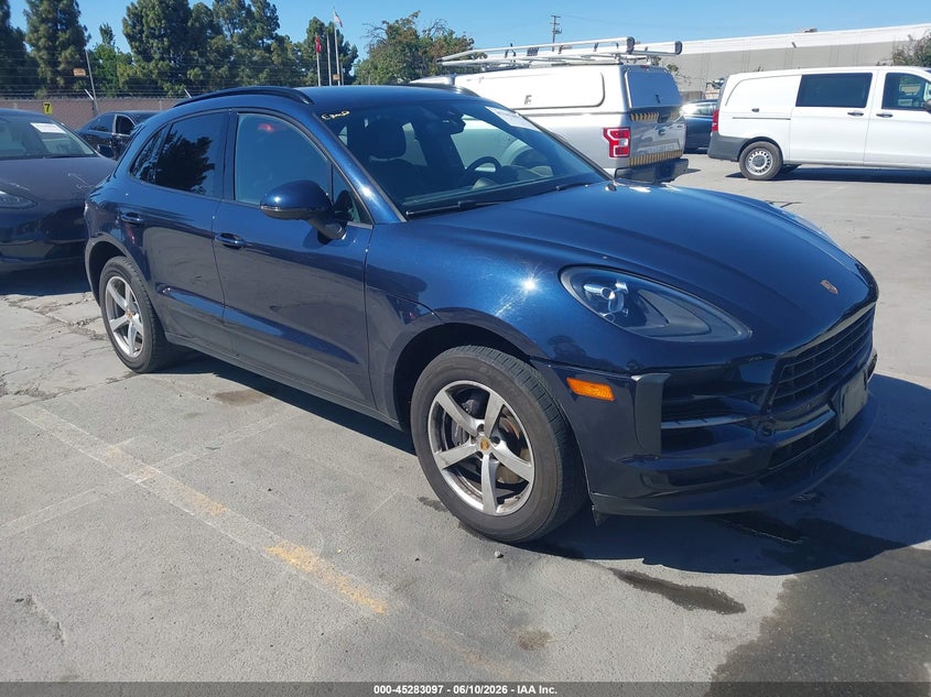 2021 Porsche Macan VIN WP1AA2A50MLB01968 IAAI salvage auction — FRONT & REAR, Salvage Title, sold $14,100 on 2026-08-07 (photo 1)