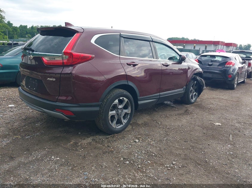 2018 Honda Cr-v VIN 7FARW2H50JE100771 IAAI salvage auction — FRONT END, Salvage - Greater Than 75% (Maryland), sold $5,800 on 2026-07-09 (photo 4)
