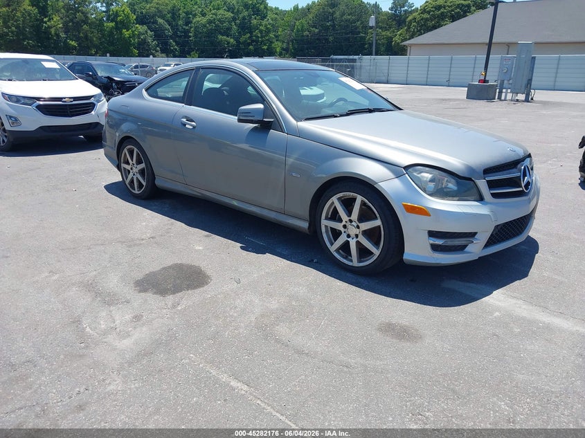 2012 Mercedes-benz C class VIN WDDGJ4HB6CF802861 IAAI salvage auction — NORMAL WEAR, Repossession Paperwork (Georgia), sold $600 on 2026-07-15 (photo 1)