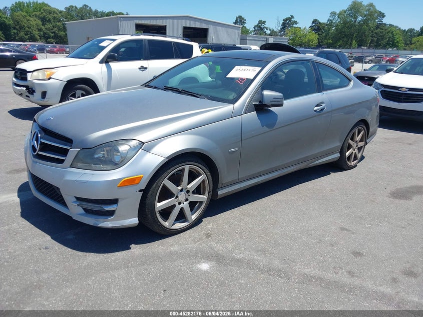 2012 Mercedes-benz C class VIN WDDGJ4HB6CF802861 IAAI salvage auction — NORMAL WEAR, Repossession Paperwork (Georgia), sold $600 on 2026-07-15 (photo 2)