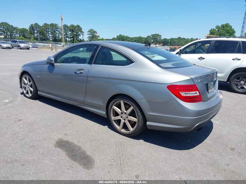 2012 Mercedes-benz C class VIN WDDGJ4HB6CF802861 IAAI salvage auction — NORMAL WEAR, Repossession Paperwork (Georgia), sold $600 on 2026-07-15 (photo 3)