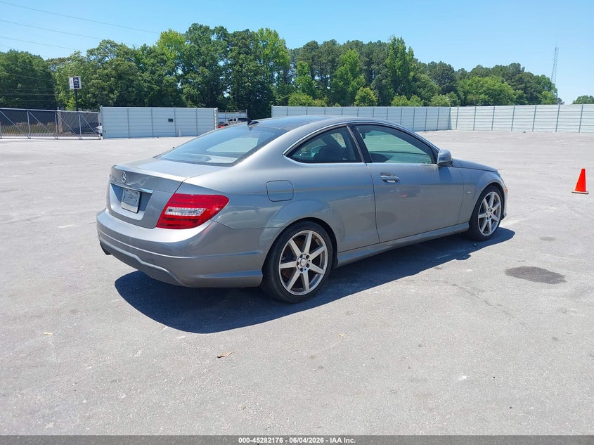 2012 Mercedes-benz C class VIN WDDGJ4HB6CF802861 IAAI salvage auction — NORMAL WEAR, Repossession Paperwork (Georgia), sold $600 on 2026-07-15 (photo 4)
