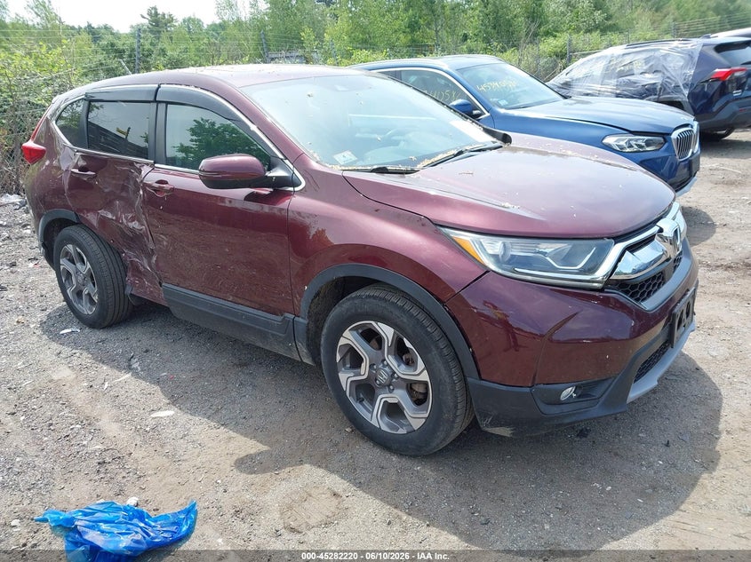 2018 Honda Cr-v VIN 7FARW2H51JE043643 IAAI salvage auction — RIGHT SIDE, Salvage (Massachusetts), sold $7,300 on 2026-07-31 (photo 1)