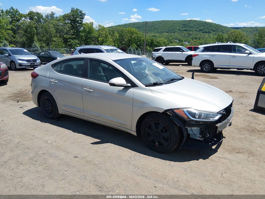2017 Hyundai Elantra VIN KMHD74LF6HU096589 IAAI salvage auction — NORMAL WEAR, Clear (Pennsylvania), sold $1,125 on 2026-07-09 (photo 1)