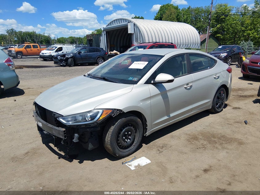 2017 Hyundai Elantra VIN KMHD74LF6HU096589 IAAI salvage auction — NORMAL WEAR, Clear (Pennsylvania), sold $1,125 on 2026-07-09 (photo 2)