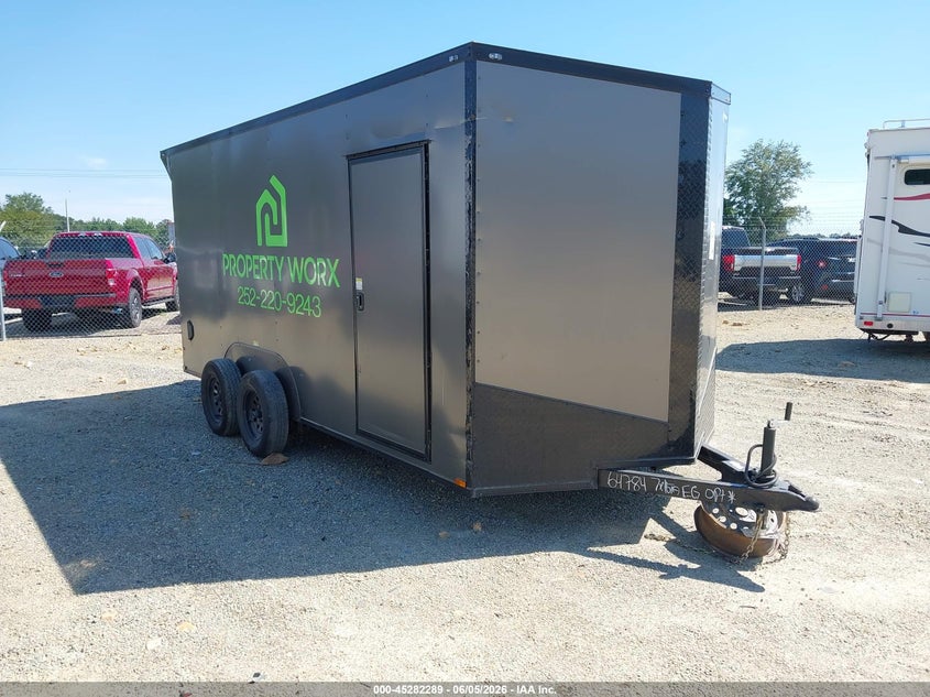 2025 Quality trailer Cargo VIN 50ZBE1160SN064784 IAAI salvage auction — Unknown, Salvage (North Carolina), sold $3,550 on 2026-07-15 (photo 1)