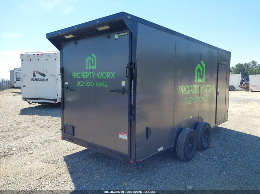 2025 Quality trailer Cargo VIN 50ZBE1160SN064784 IAAI salvage auction — Unknown, Salvage (North Carolina), sold $3,550 on 2026-07-15 (photo 4)