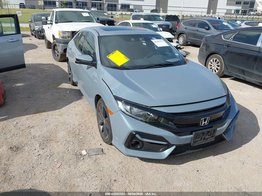 2021 Honda Civic VIN SHHFK7H61MU218590 IAAI salvage auction — REAR END, Salvage Title, sold $6,375 on 2026-07-07 (photo 1)