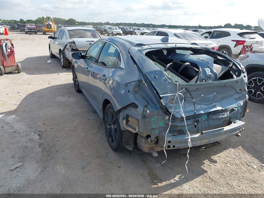 2021 Honda Civic VIN SHHFK7H61MU218590 IAAI salvage auction — REAR END, Salvage Title, sold $6,375 on 2026-07-07 (photo 3)