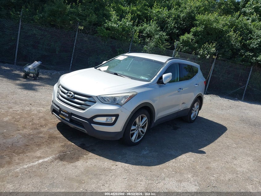 2014 Hyundai Santa fe VIN 5XYZUDLA9EG216969 IAAI salvage auction — NORMAL WEAR, Salvage Title, sold $1,250 on 2026-07-31 (photo 2)