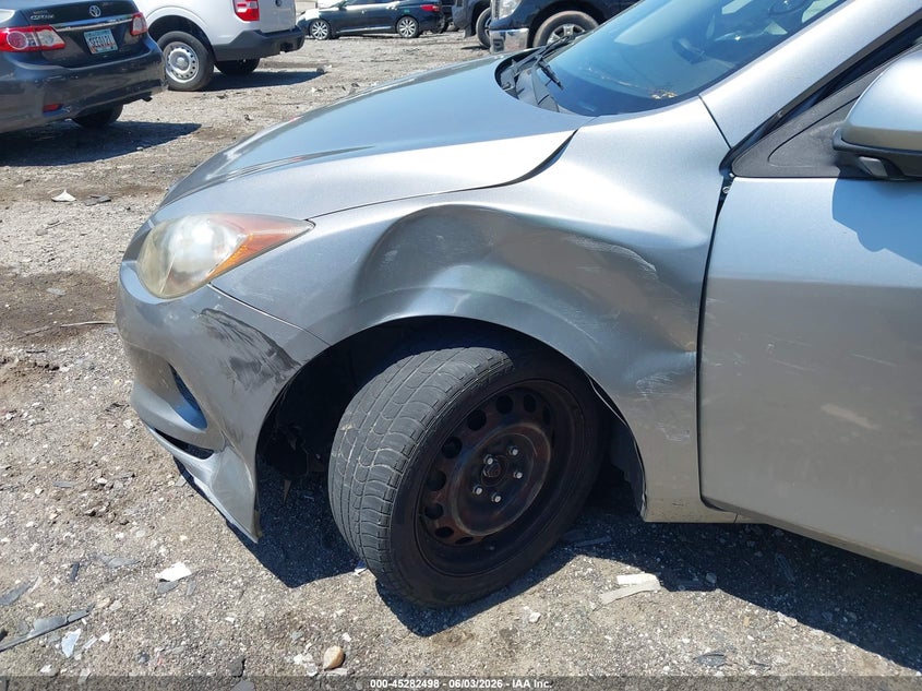 2012 Mazda 3 VIN JM1BL1UG8C1554866 IAAI salvage auction — LEFT FRONT, Salvage Title, sold $850 on 2026-07-15 (photo 6)