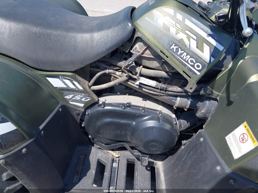 2019 Kymco usa inc Mxu VIN RFBLR33U8KBA70118 IAAI salvage auction — FRONT END, Regular Certificate (Iowa), sold $125 on 2026-07-28 (photo 8)