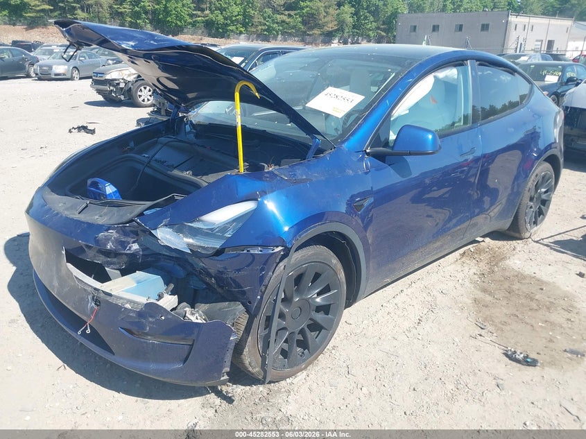 2022 Tesla Model y VIN 7SAYGAEE4NF314416 IAAI salvage auction — FRONT END, Salvage (Massachusetts), sold $8,975 on 2026-08-01 (photo 2)